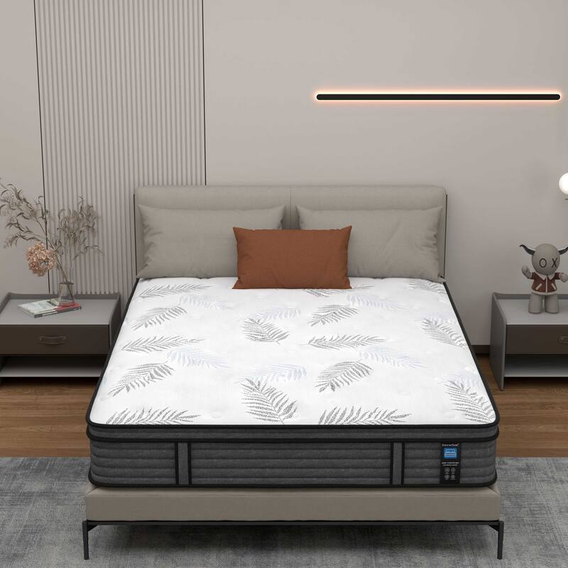 12 inch Firm Euro Top Hybrid Memory Foam Mattress