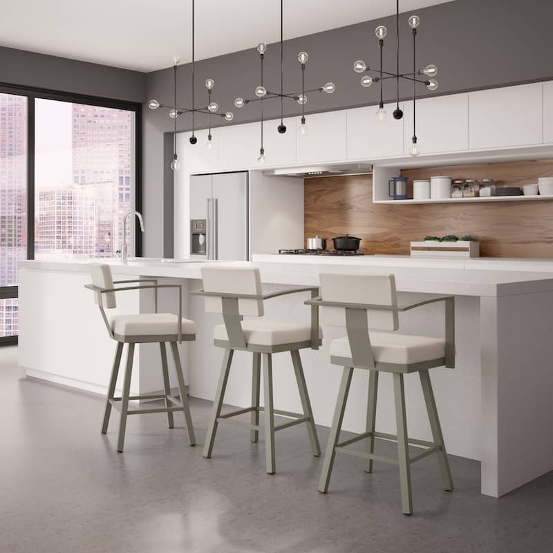 Amisco Akers Swivel Bar Stool
