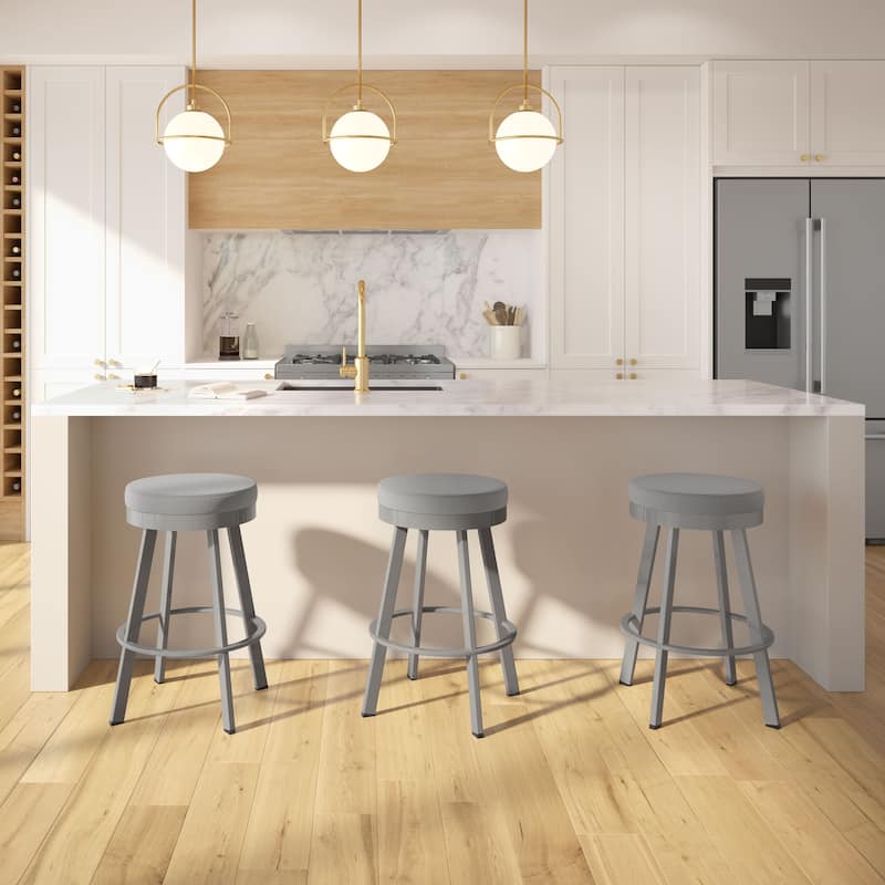 Amisco Swice Swivel Counter Stool with Metal Legs