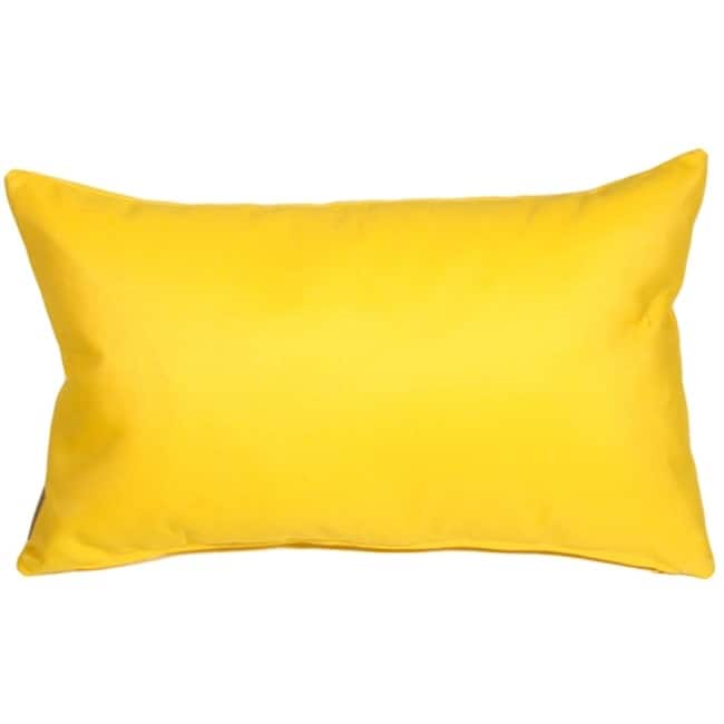Sunbrella Sunflower Throw Pillow - 19" x 12"