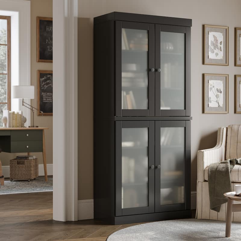 100% Solid Wood 6-Shelf Bookcase with Optional Doors by Palace Imports