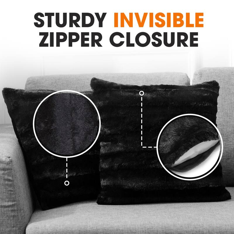 Cheer Collection Decorative Throw Pillows for Couch & Bed (Set of 2)