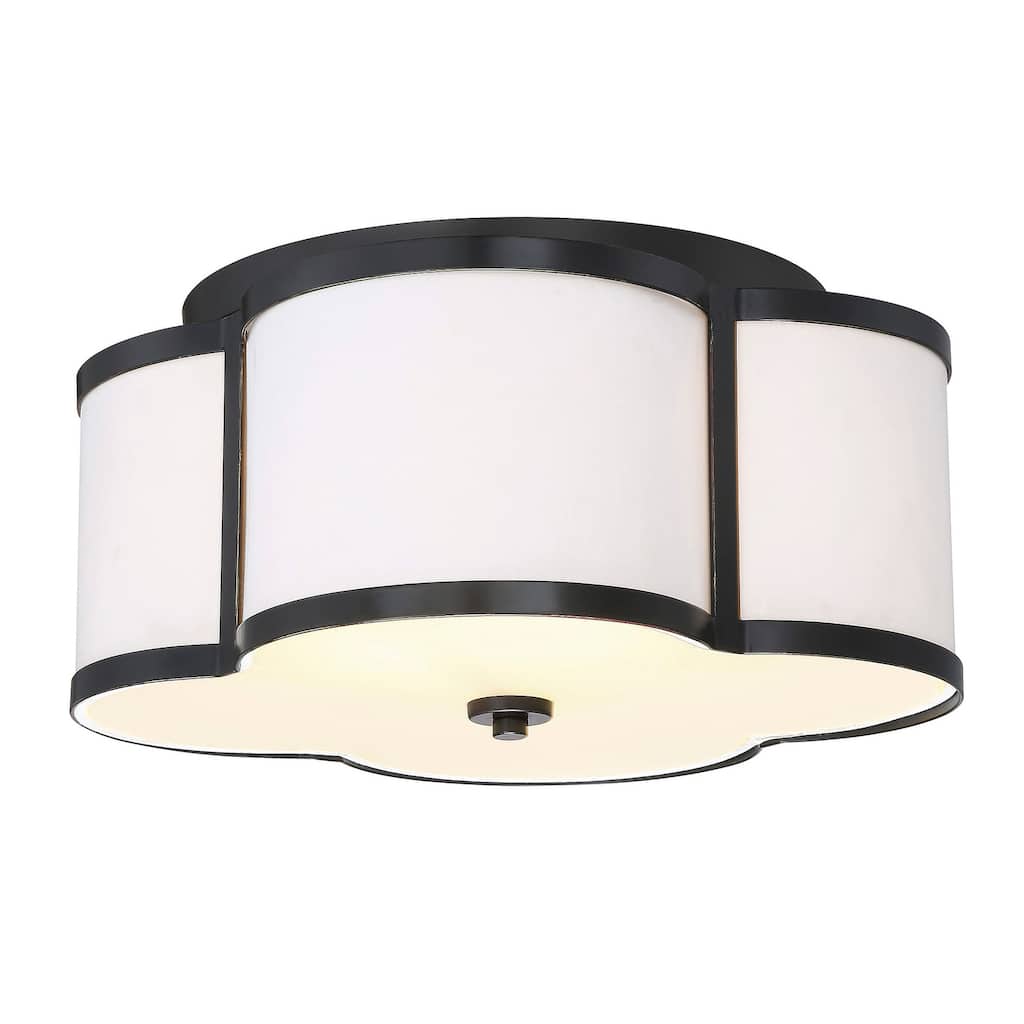 Bellevue 3 Light 16" Wide Flush Mount Drum Ceiling Fixture
