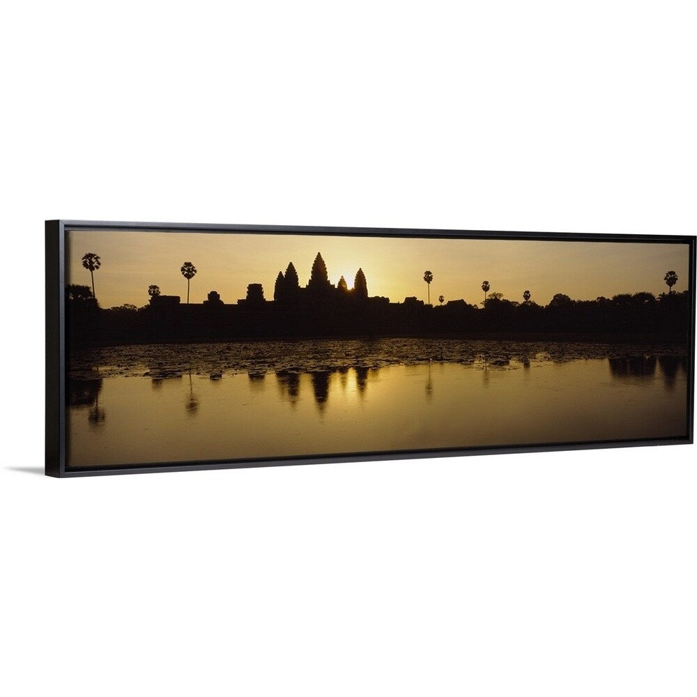 Shop Silhouette Of A Temple At Sunrise Angkor Wat Cambodia