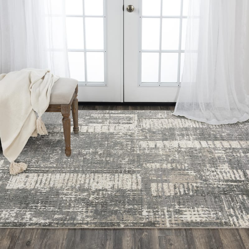 Alora Decor Aurora Transitional Abstract Wool/Tencel Area Rug