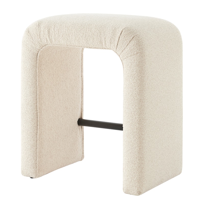 NPD Furniture Jovanka Boucle Fabric Counter Stool - Palladian Beige