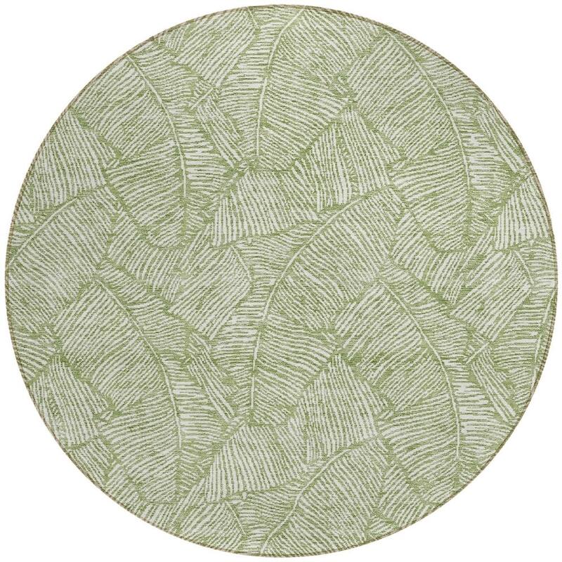 HomeRoots Floral Transitional Rectangle Outdoor Rug