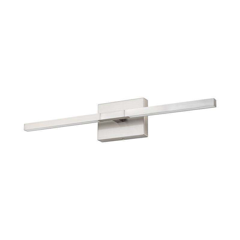 23.6" W Modern Matte Black/Stained Nickel 3000K Dimmable LED Bathroom Vanity Wall Light