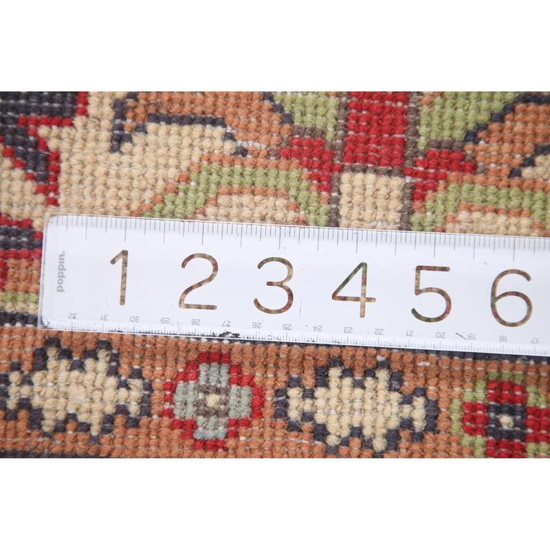 Hand Knotted Oriental 100% Wool Carpet Traditional Geometric Red Kazak Area Rug - 10' 2'' X 6' 4''
