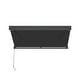 preview thumbnail 10 of 11, ALEKO Moroccan Semi-Cassette Motorized Patio Awning - Onyx Black - 20 x 10 Feet