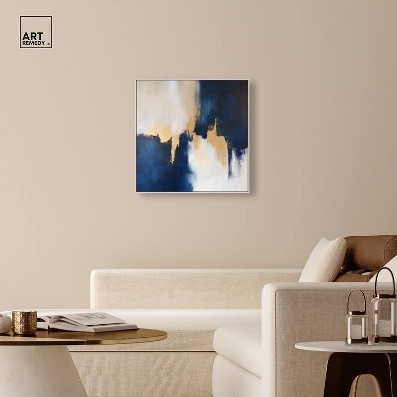 Indigo Aurelian Canvas by Art Remedy