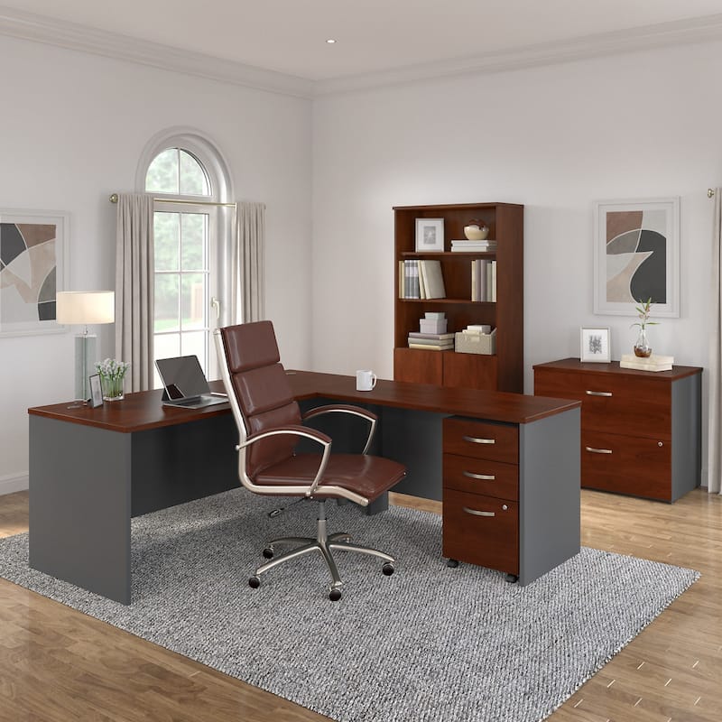Series C 72W L Shaped Desk with Drawers by Bush Business Furniture
