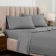 preview thumbnail 5 of 31, Superior Egyptian Cotton 1500 Thread Count Deep Pocket Solid Sheet Set Full - Grey
