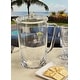 preview thumbnail 9 of 7, LeadingWare Oval Halo Acrylic Water Pitcher with Lid (2.75 Quarts) - 8.66" W x 8.66" L x 10.24" H