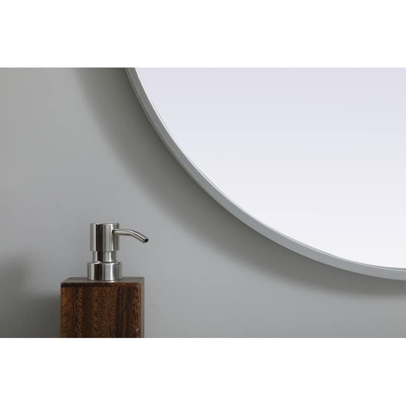 Indigo Home Metal Frame Oval Mirror 24x40 Inch