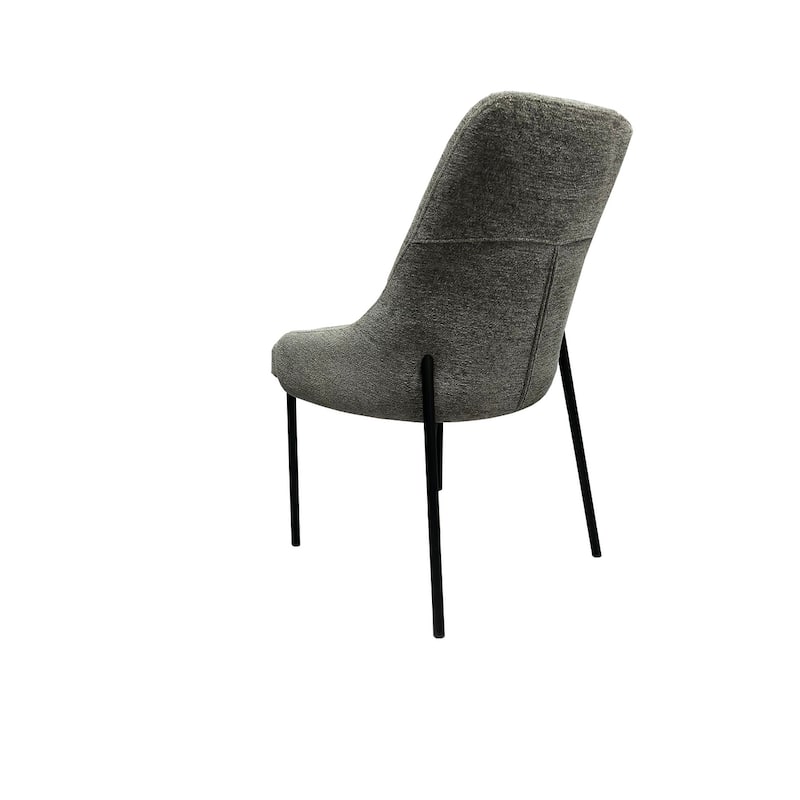 Upholstery Boucle Fabric Dining Side Chair Set of 2