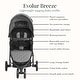 preview thumbnail 10 of 10, Evolur Breeze Stroller, Adjustable Backrest & Canopy, Compact Fold Lightweight Baby/Toddler Stroller with Storage Basket