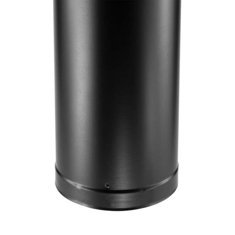 DuraVent DVL 6DVL-24 6 Inch Galvanized Steel Double Wall Stove Pipe, Black - 6.08