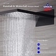 preview thumbnail 2 of 3, 22 inch rainfall waterfall 4 way thermostatic shower system - 7'6" x 10'9"