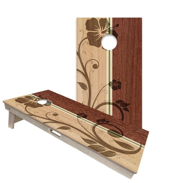 slide 2 of 6, Surf Board Hollis Surf Board Regulation 2x4 Cornhole Board Set All-Weather - Include Carrying Case