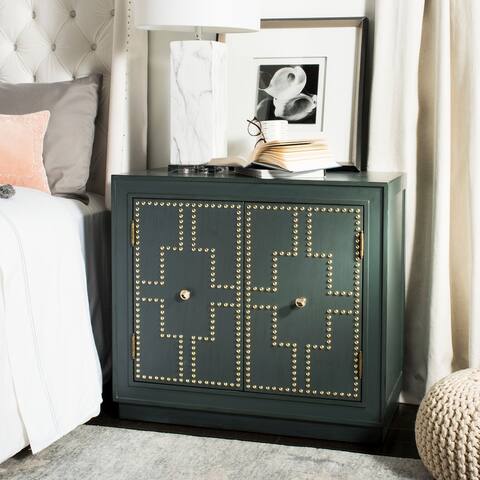 SAFAVIEH Azuli 2-Door Steel Teal Storage Chest