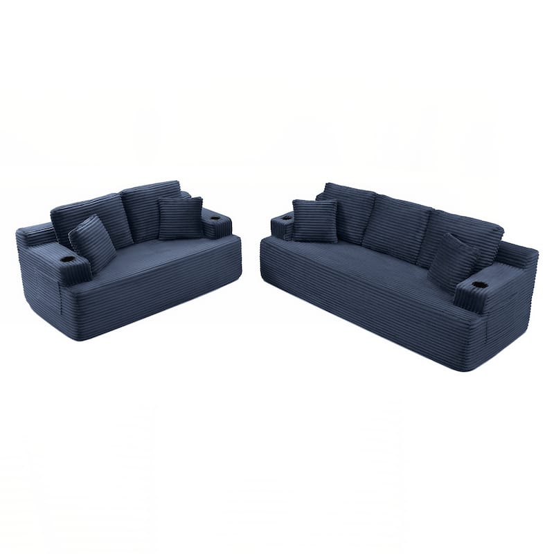 86.2''Boneless Sofa Couch with 2 Pillows Extra
