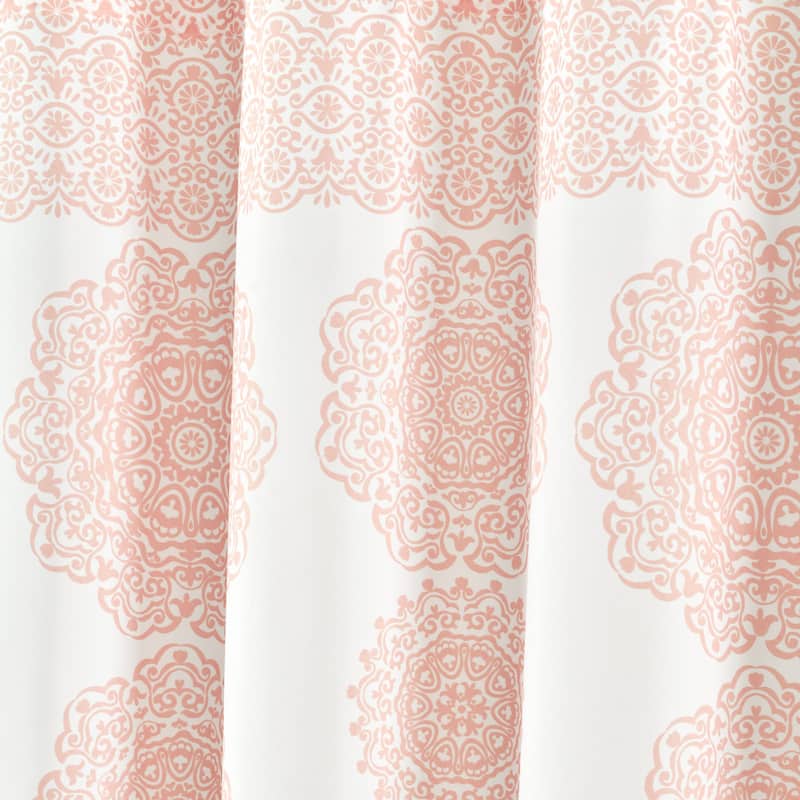 Lush Decor Stripe Medallion Shower Curtain
