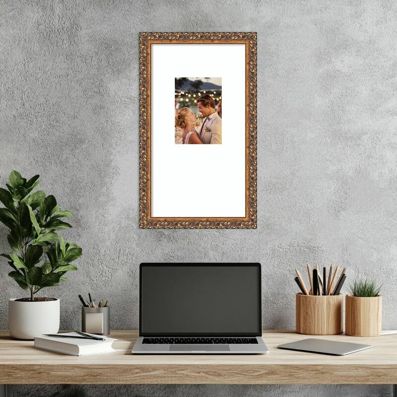 Antique Bronze Framed Picture Frame, Photo Frame