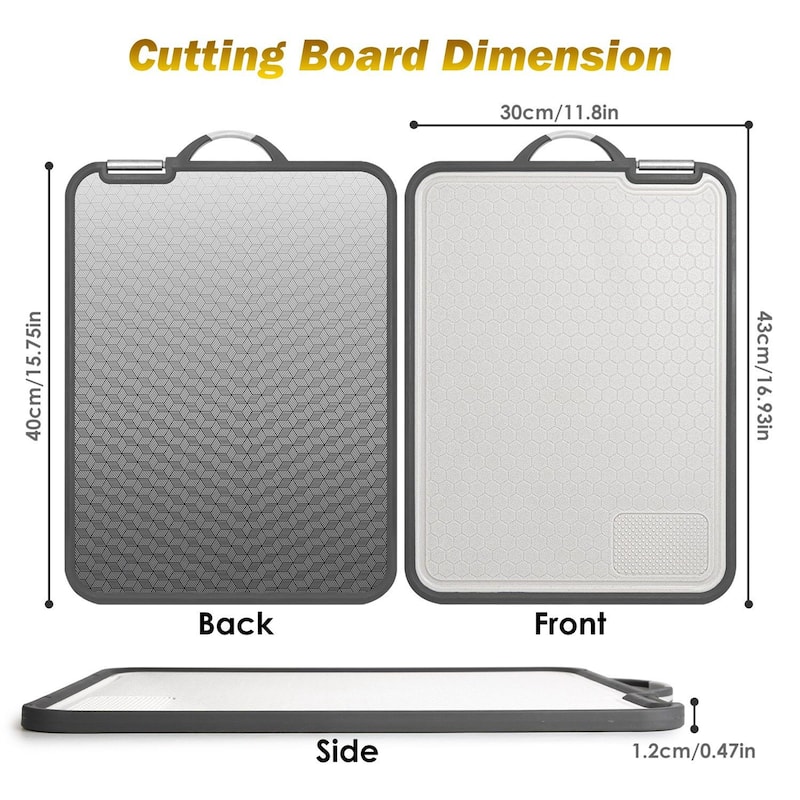2-IN-1 Double Sided Cutting Board