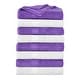 preview thumbnail 16 of 28, Luxurious Cotton 600 GSM Highly Absorbent Bath Towels by Ample Decor - Pack of 8 White - Purple
