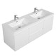 preview thumbnail 67 of 169, CASAINC Floating Bathroom Vanity with Resin Top Basin and Soft Closing Drawers