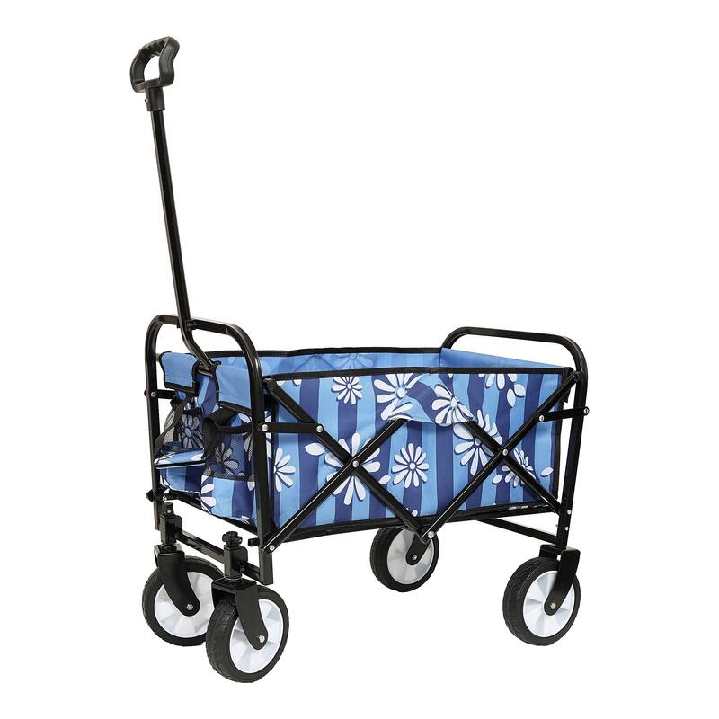 Collapsible Trolley with Strapping System - Blue