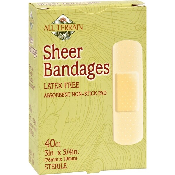 All Terrain Bandages - Sheer - 3/4 in x 3 in - 40 ct
