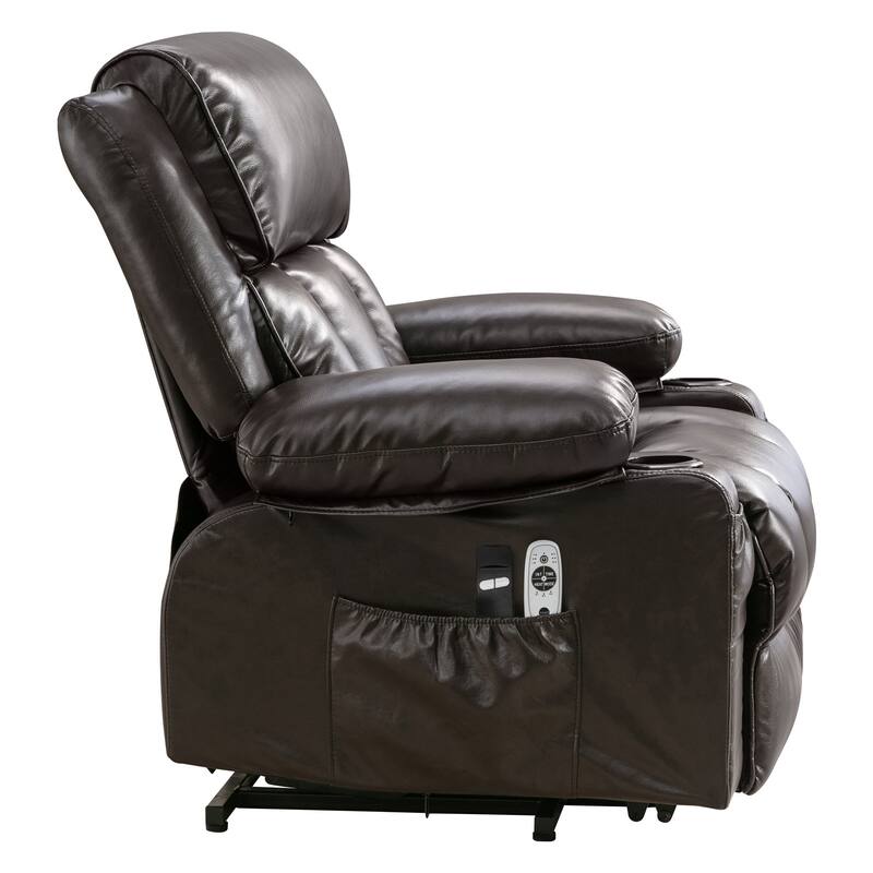 Large Power Lift Recliner Chair with Heat & 8‑Point Massage