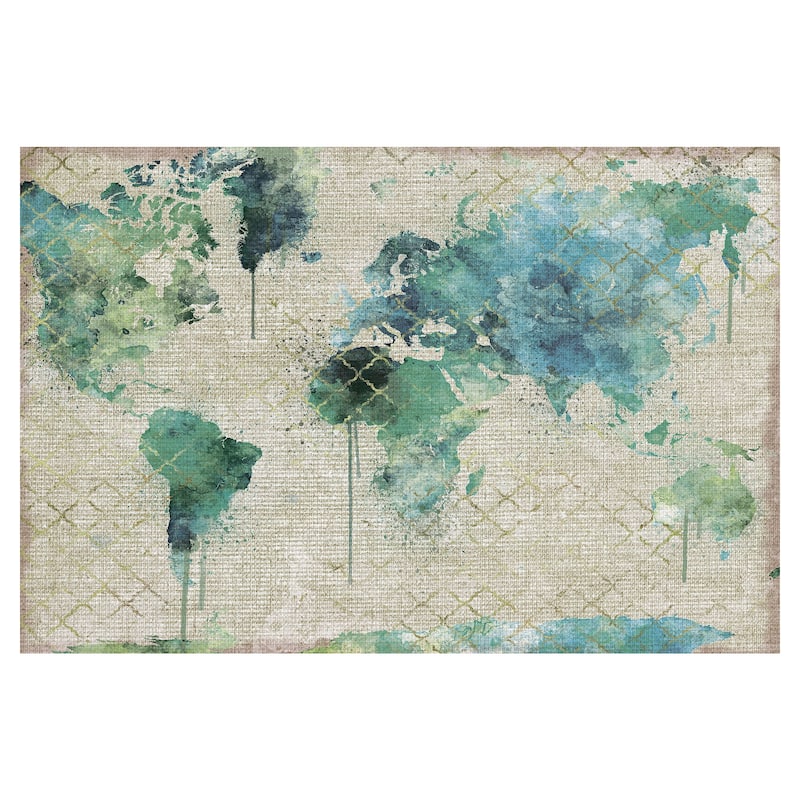 Watercolor World by Willowbrook Fine Art Canvas Art Print
