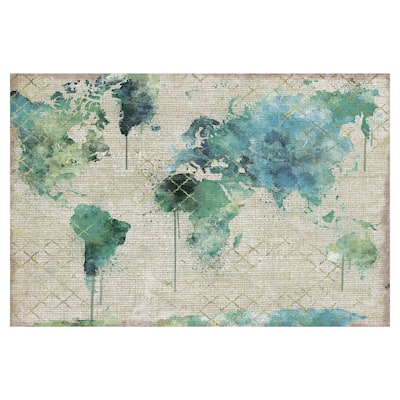Watercolor World by Willowbrook Fine Art Canvas Art Print