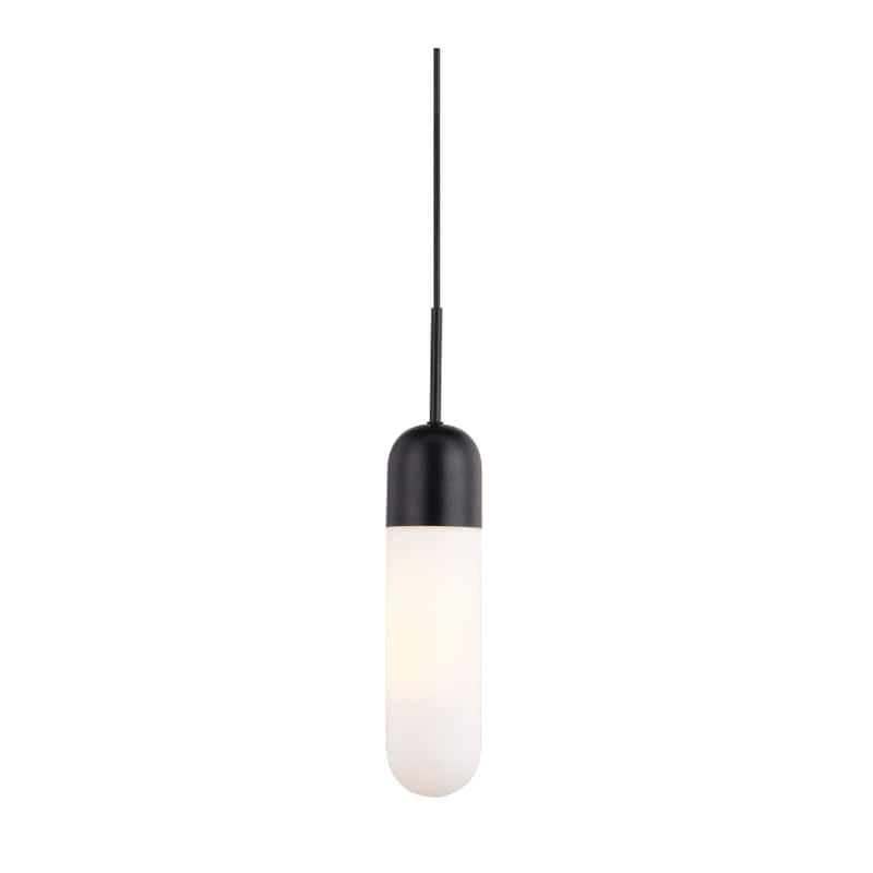 Vaxcel Lighting P0421 5" Wide Suspension Mini Pendant - Matte Black