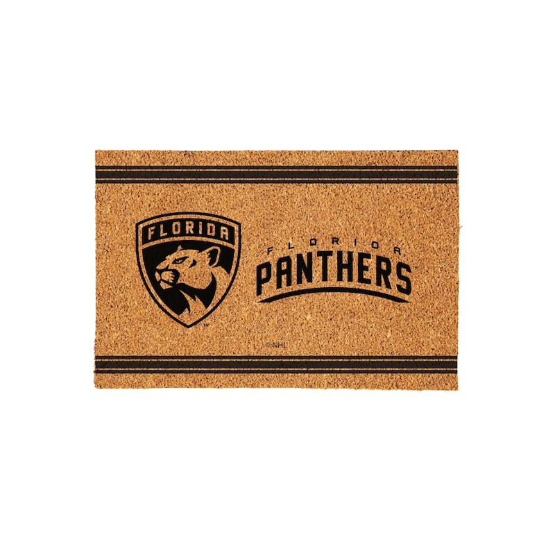 Florida Panthers Monochrome Indoor/Outdoor Coir Door Mat