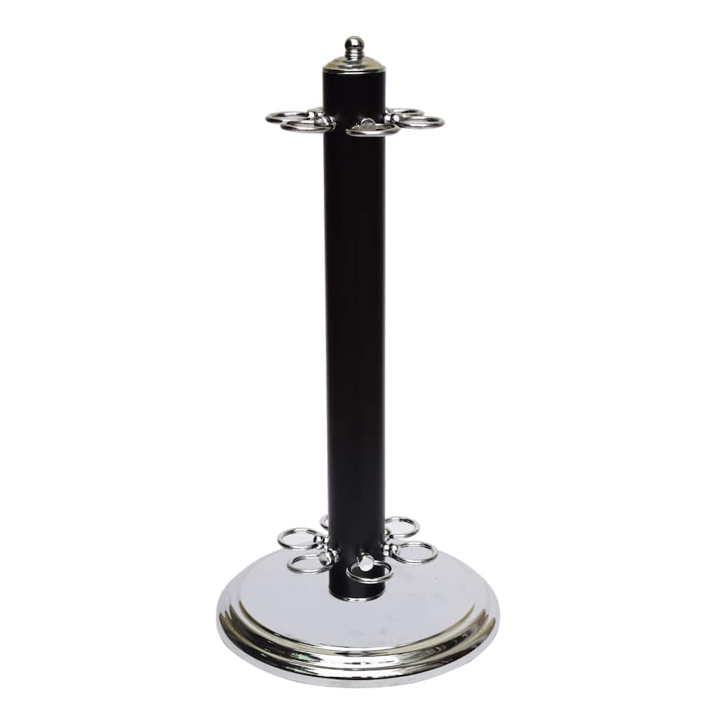 Hathaway Westmont Floor Standing Pool Cue Rack - Holds 6 Cues - Black Finish