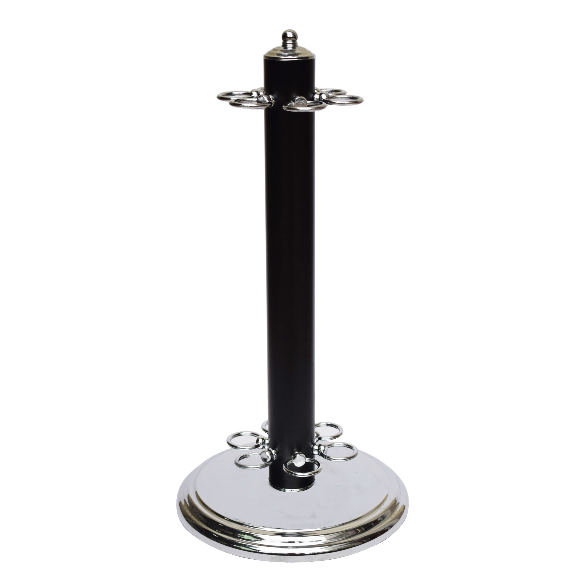 Hathaway Westmont Floor Standing Pool Cue Rack - Holds 6 Cues - Black Finish