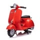 preview thumbnail 6 of 18, 12V Kids' Vespa Electric Ride-On Scooter Red - Assembly Required