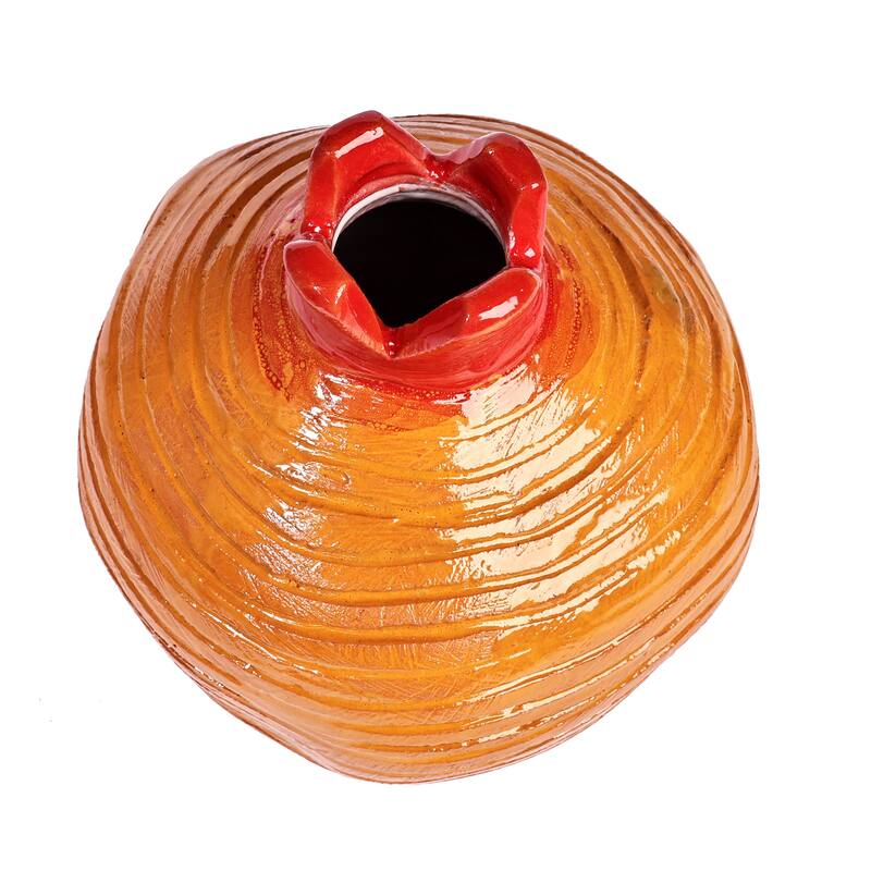 Novica Handmade Joyous Passion Ceramic Decorative Vase