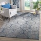 SAFAVIEH Madison Stella Boho Chic Ogee Trellis Rug - 5'1" x 7'6" - Navy/Silver
