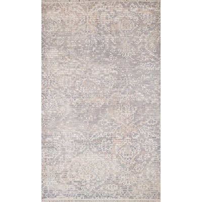 All-Over Abstract Modern Accent Rug Handmade Wool Carpet - 3'0"x 5'3"