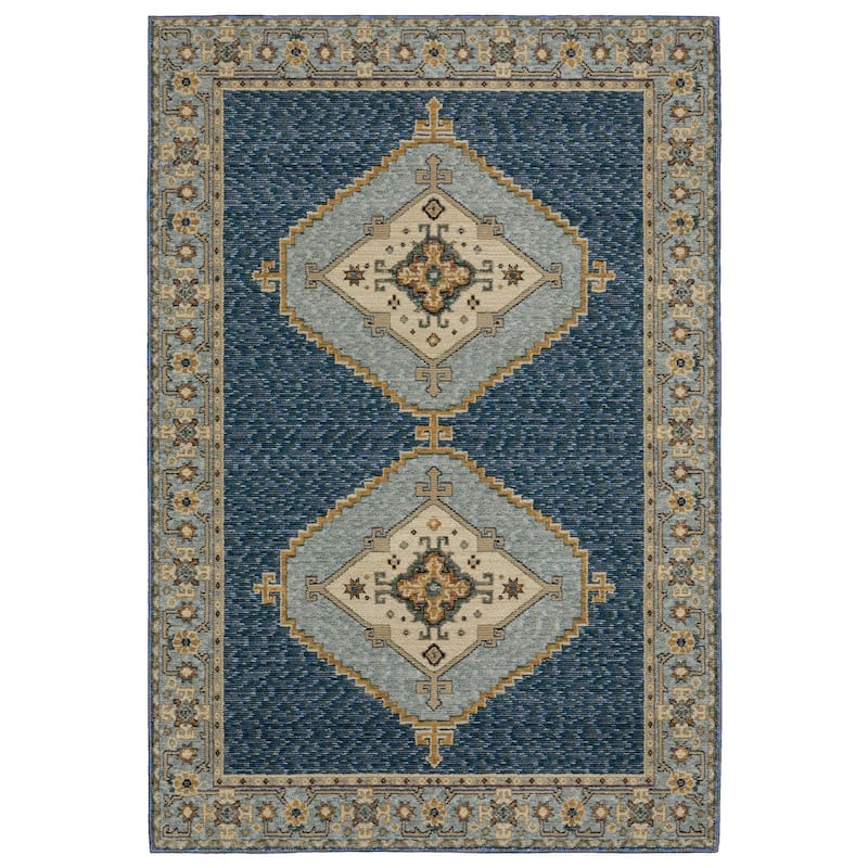 HomeRootsMedallion Bohemian Rectangle Area Rug
