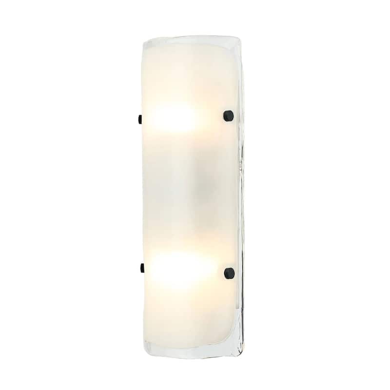 Fairchild 2-Light Flush Wall Sconce w/ Black/Nickel/Brass Hardware