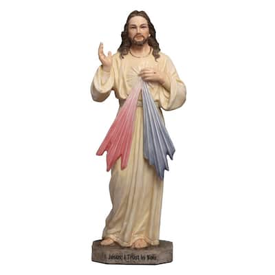 6.3 inches Height Polyresin Jesus Christ Divine Mercy Multicolor Finish Figurine