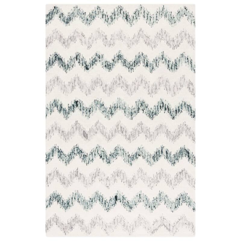 SAFAVIEH Handmade Soho Kaljopa Modern Chevron Wool & Viscose Rug