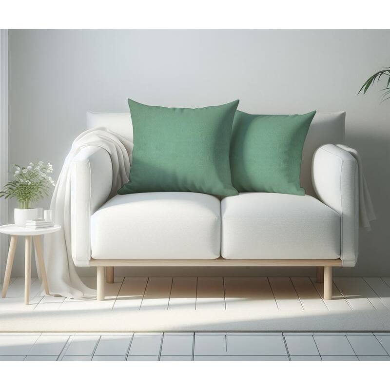 A1HC Pack of 2 Velvet Throw Pillow Insert, Hypoallergenic Down Alternative Fill