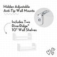 preview thumbnail 5 of 8, RiverRidge Home Kids 3-Tier Ladder Shelf with Bookrack, Toy Organizer and 2 Bonus 10" Floating Bookshelves - White